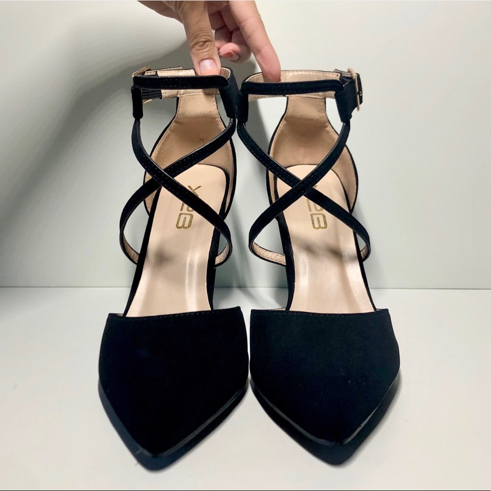 Black Strappy Heels